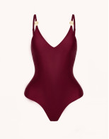 One-piece swimsuit Siren burgundy 