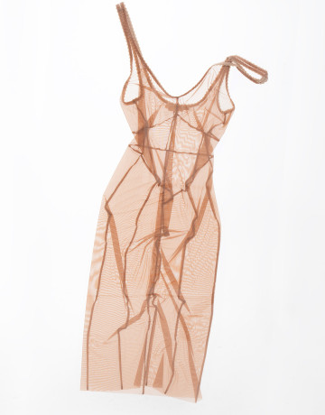 Overlay Dress Ether nude